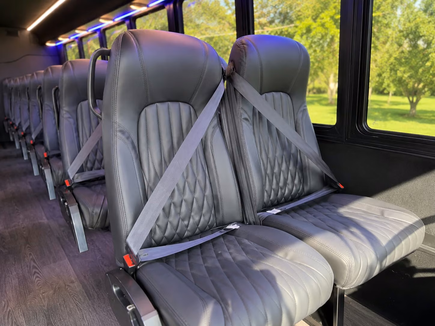 15 passenger minibus inside