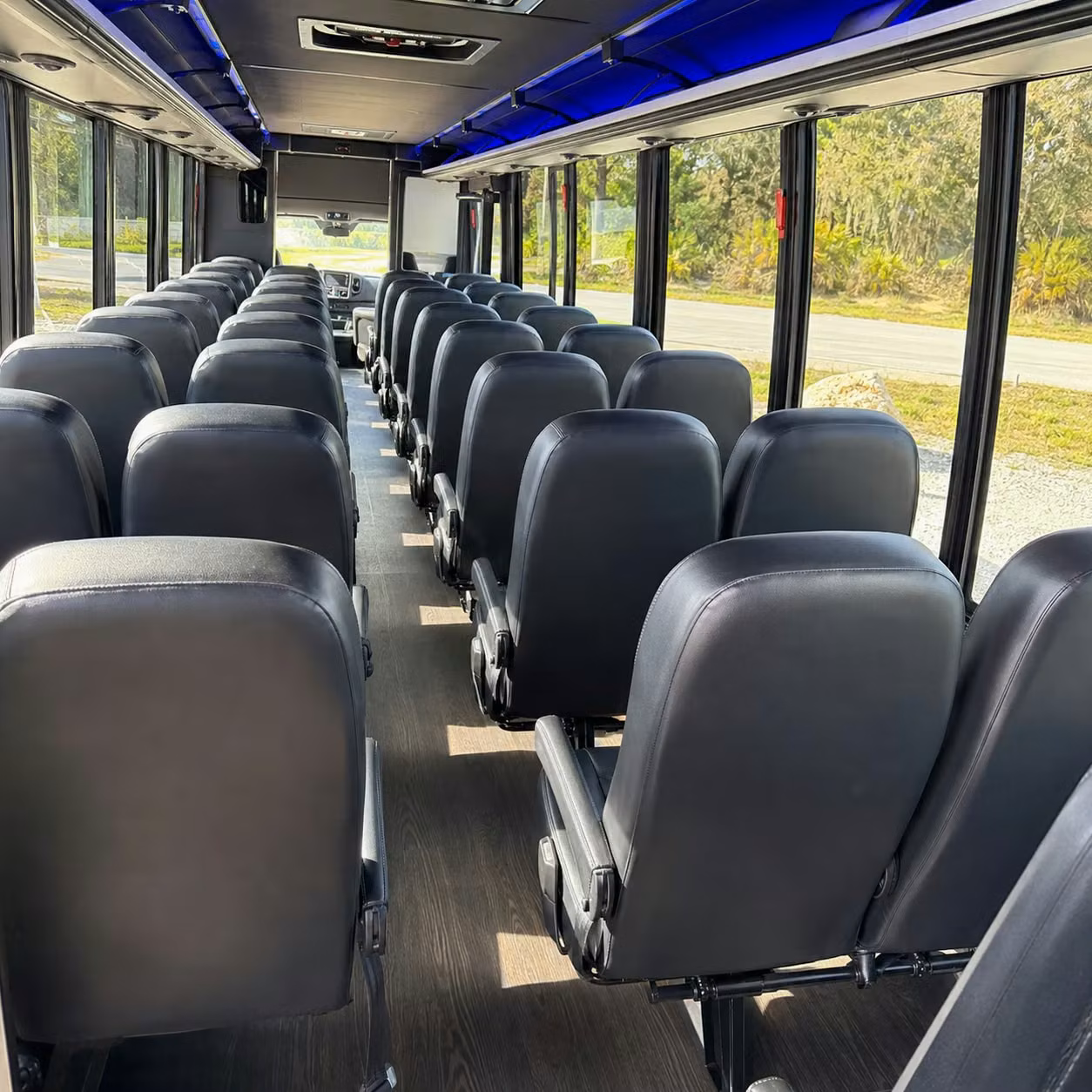 28 passenger minibus interior